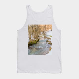 Calc-sinter or Travertine terraces, Gutenberg, South Germany Tank Top